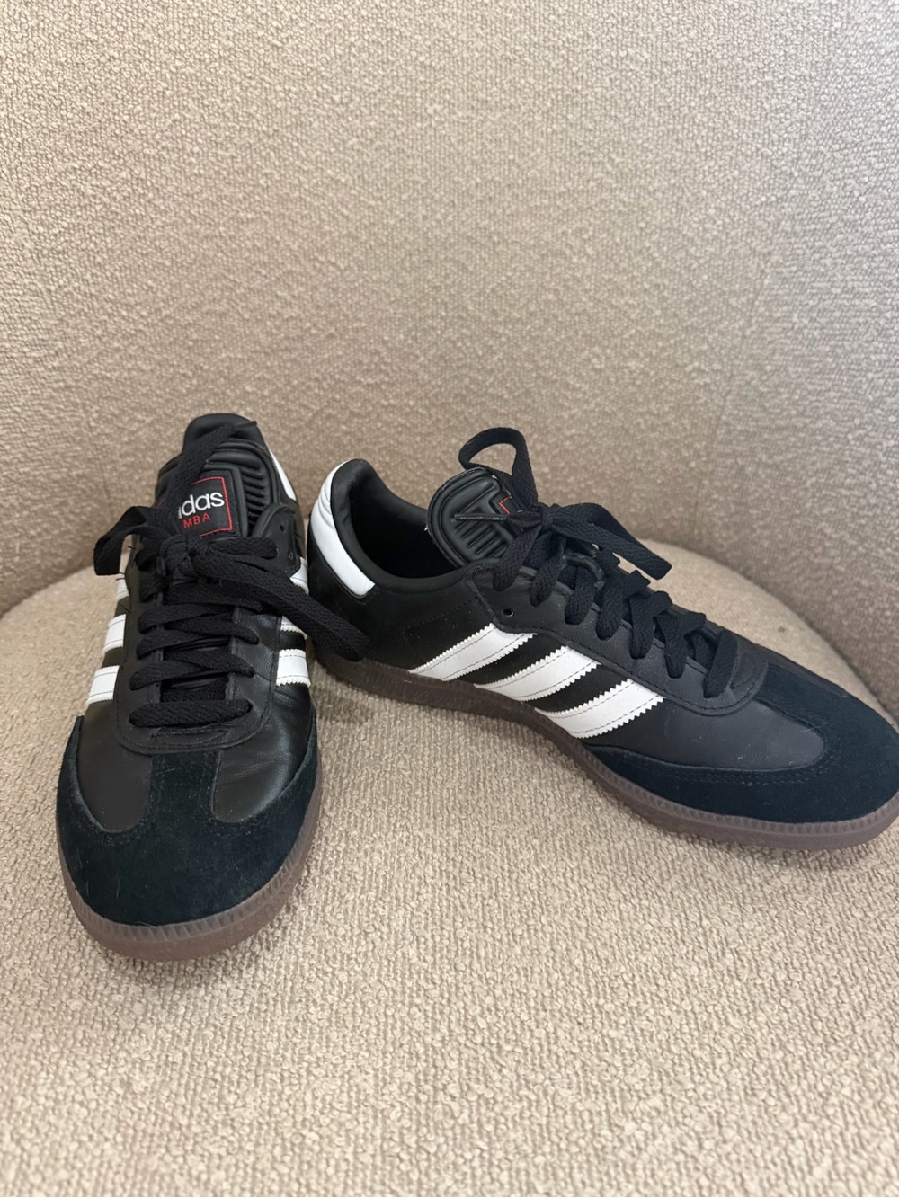 adidas Samba Black & White Classic Low-Top Sneakers